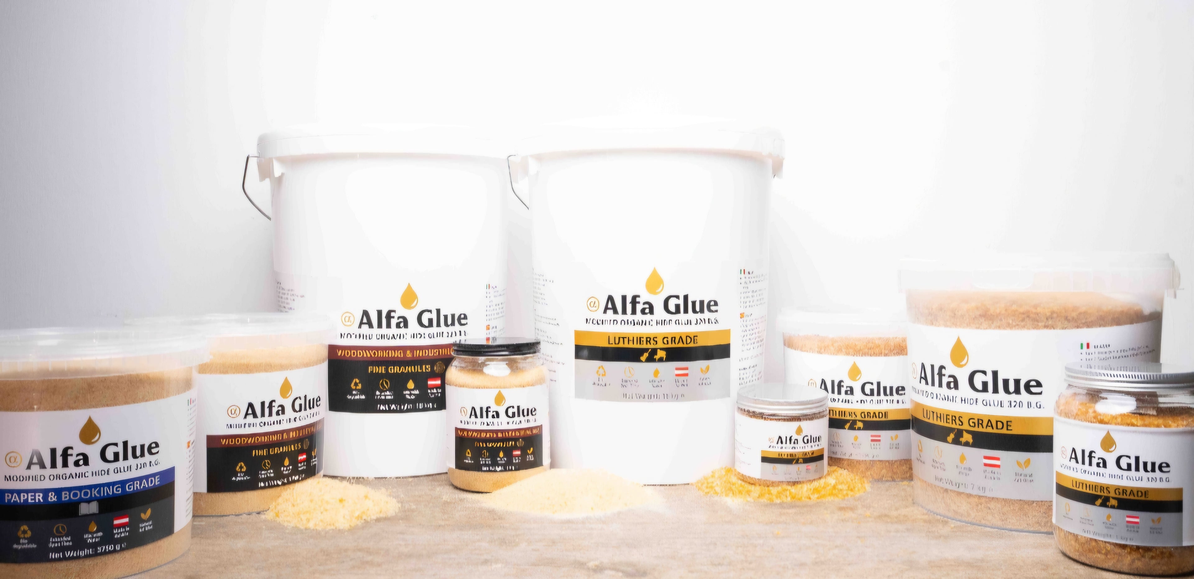 Hide Glue,Organic Animal Glue/ Hautleim/ Technical Gelatine 320 Bloom grade for Luthiers-1kg