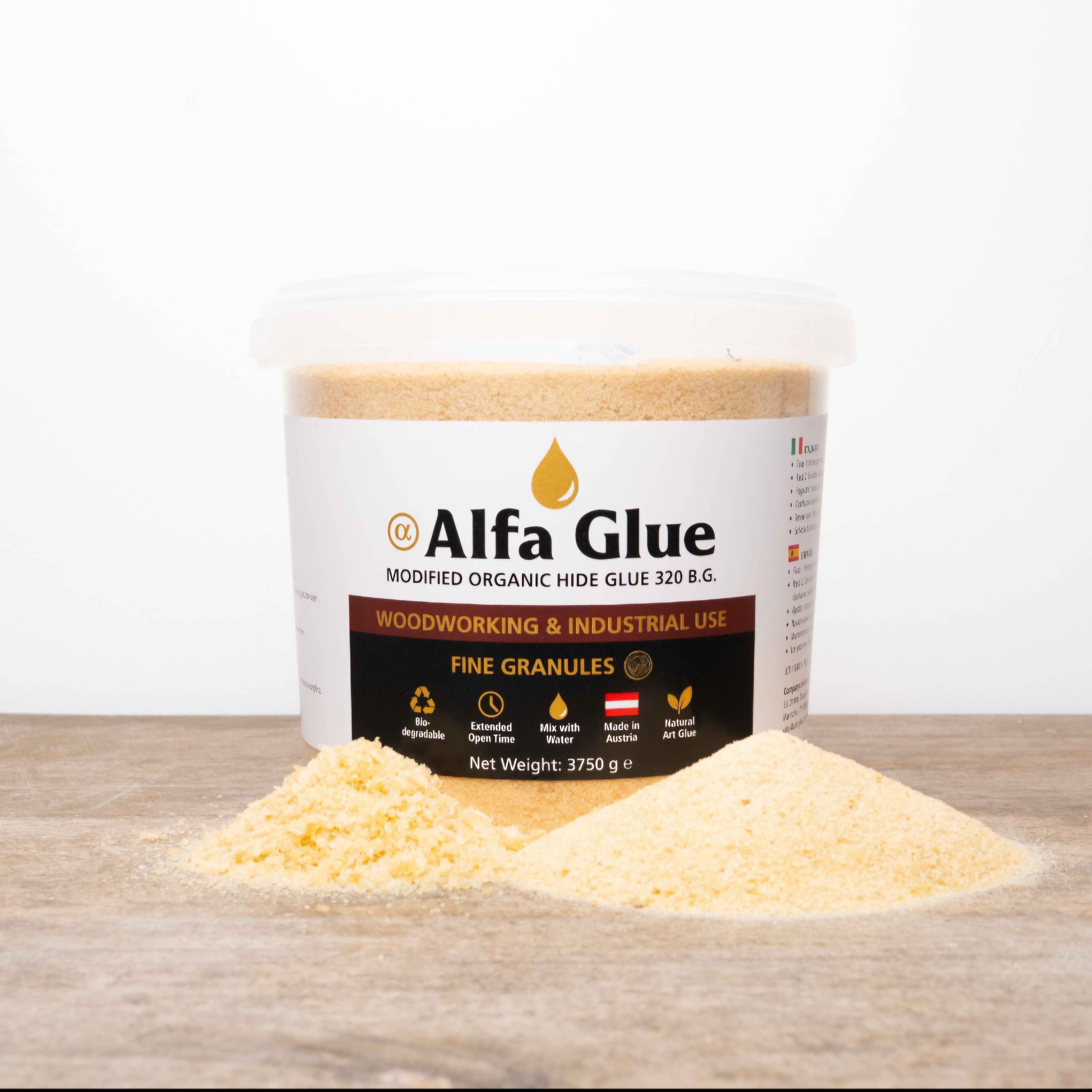 Hide Glue, Organic Animal Glue, Hautleim, Technical Gelatine for woodworking 3.75 kg