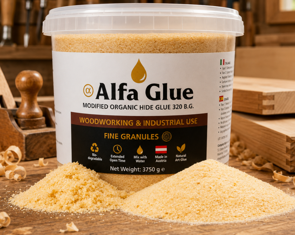 Hide Glue, Organic Animal Glue, Hautleim, Technical Gelatine for woodworking 3.75 kg